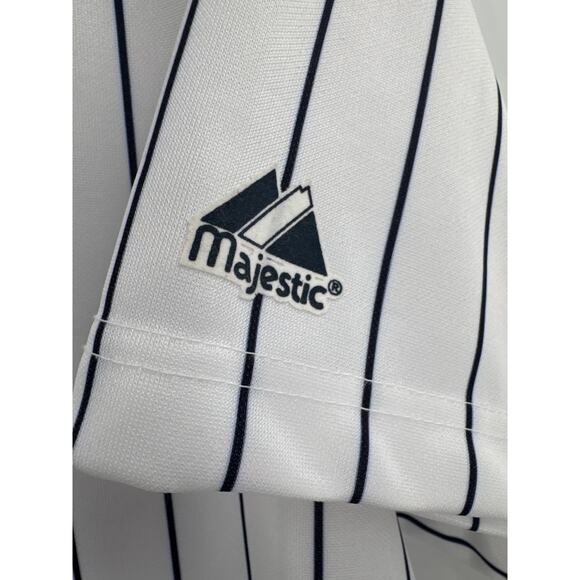 Vintage Majestic Minnesota Twins White Pinstripe Jersey blank no name Size L - Picture 7 of 13